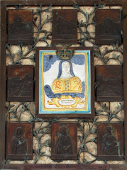 Icon of Madonna. Gift from Italy to Basilica of the Annunciation in Nazareth, Israel