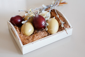 Easter, eggs, cake, holiday