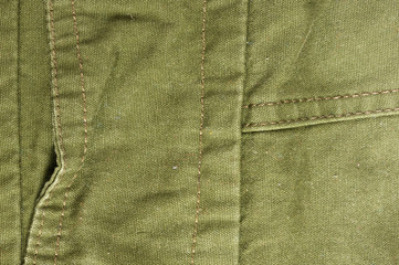 clothing items washed cotton fabric texture with seams