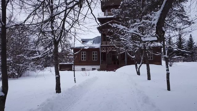 Winter landscape of the museum of I.E. Repin