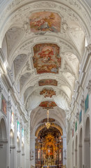 Obraz premium Neumuenster Collegiate church in Wuerzburg