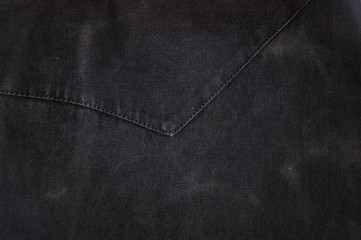 Black washed faded jeans texture with seams