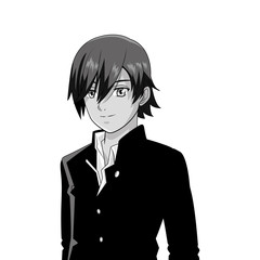 manga anime young man