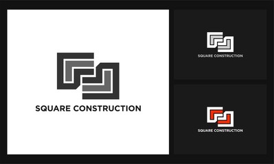 square construction icon logo