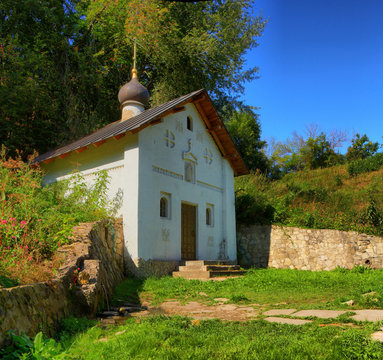 Holy spring and chapel in Tarusa