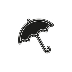 vector umbrella symbol, rain protection illustration - protect concept