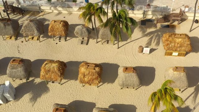 Tropical Hawaii resort aerial video