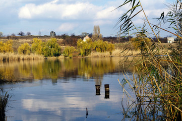 Ставок,озеро, причал