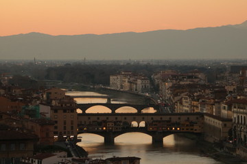 Fototapeta na wymiar Florence evening moments