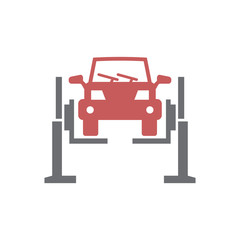 Car service icon on white background for graphic and web design, Modern simple vector sign. Internet concept. Trendy symbol for website design web button or mobile app