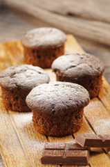 Muffins de chocolate