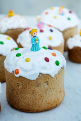 cakes with eggs