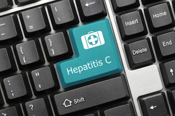 Conceptual keyboard - Hepatitis C (blue key)