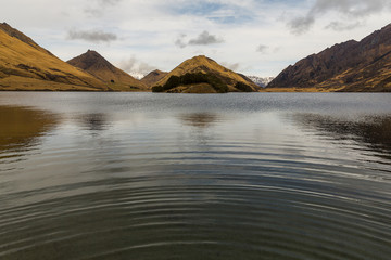 Ripples on Moke Lake, New Zealand