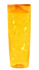 Plastic Bottle with liquid soap on white background