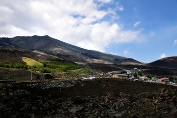 the visitors centre on Mount Etna