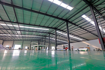 Steel beam frame of industrial building