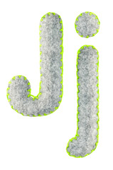 The letter J of the Latin alphabet isolated on a white background. The main and upper letter of the...