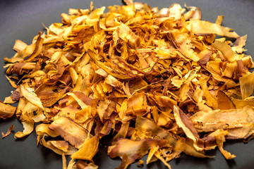 Tuna shaving katsuobushi, bonito flakes, ingredient of japanese soup dashi