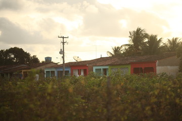 Obraz premium casas em Pão de Açúcar, sertão de Alagoas