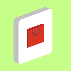 Shopping bag computer symbol