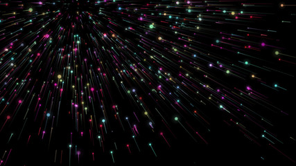 Abstract background with circles and lines. Different shades and thickness.