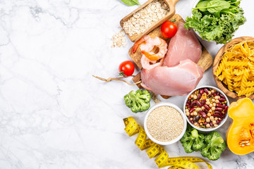 Flexitarian diet diet - vegetables, legumes, grains top view