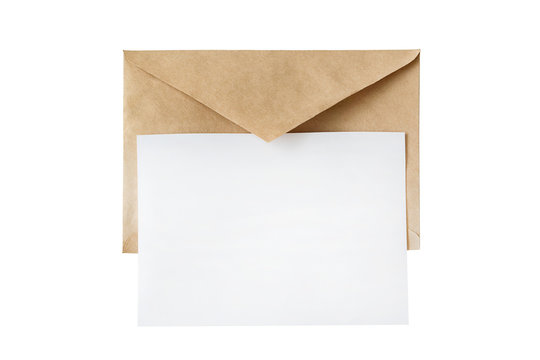 Envelope and piece of paper