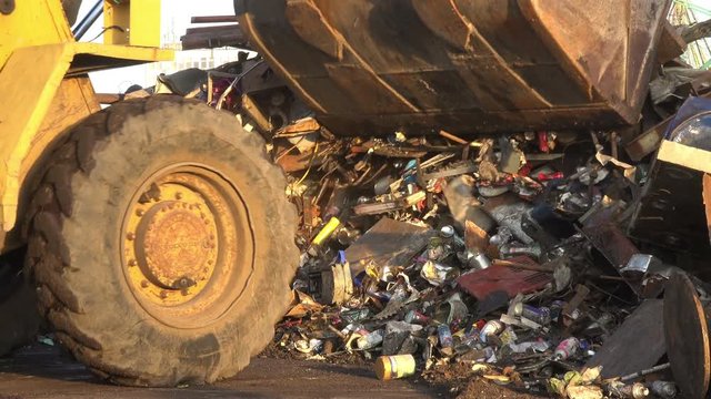 Recycling yard scrap metal
