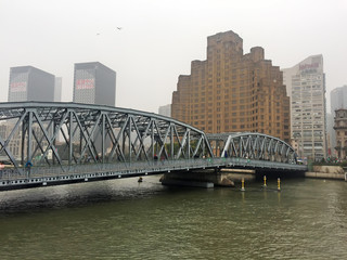 Garden Bridge of Shanghai architectural scenery, Shanghai, China