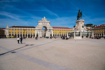 Fototapeta na wymiar view of downtown Lisbon