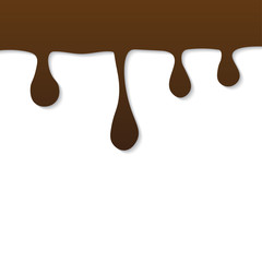 chocolate sweet drips- vector illustration