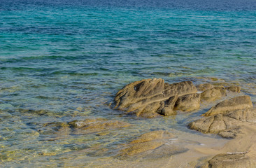 stone south sea lagoon shallow shoreline local colorful nature scenic environment
