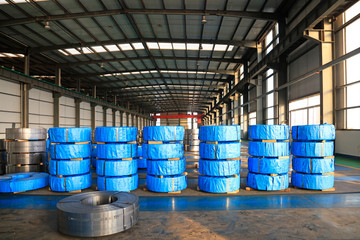 Strip steel in the factory