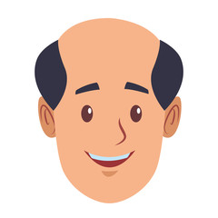 old man face cartoon