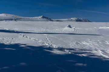 Amazing winter landscape of Vitosha Mountain, Sofia City Region, Bulgaria