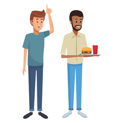 Obraz premium young men cartoon