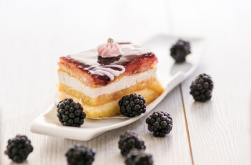 beautiful blackberry cake