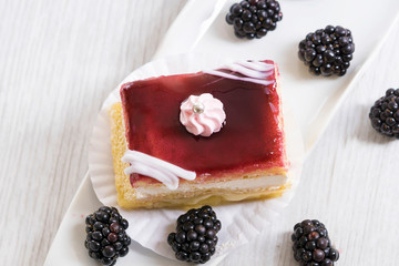 beautiful blackberry cake