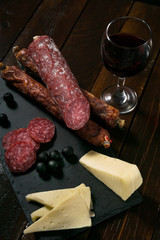 appetizing dried sausage