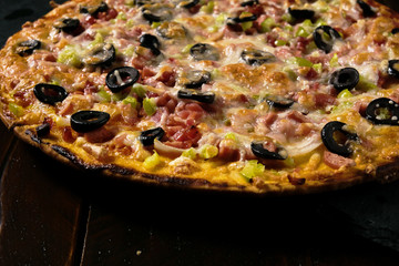 beautiful big pizza