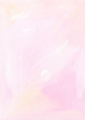 Gentle watercolor texture, background, pale pastel pink