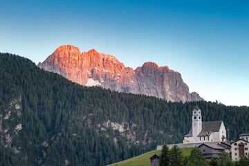 Selva di Cadore e Monte Civetta al tramonto