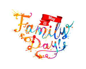 Family day. May 15. Splash paint