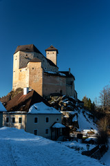 Fototapeta na wymiar Winterimpressionen der Burganlage Rapottenstein im Waldviertel, Österreich