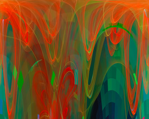 Fototapeta na wymiar digital abstract fractal, fantasy design template elegant