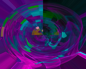 digital abstract fractal, fantasy design template elegant