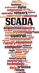 Obraz premium SCADA word cloud