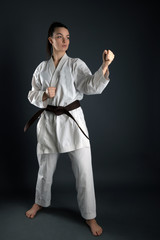 Young Woman Dressed In Traditional Kimono  © muro