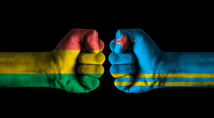 Fototapeta premium Bolivia vs Aruba
